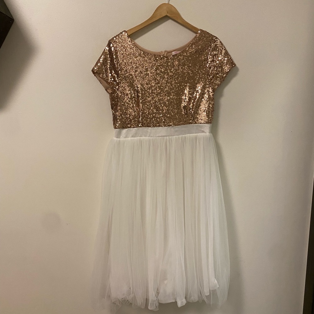 Nee See’s Dresses Modest Sequin Holiday Dress
